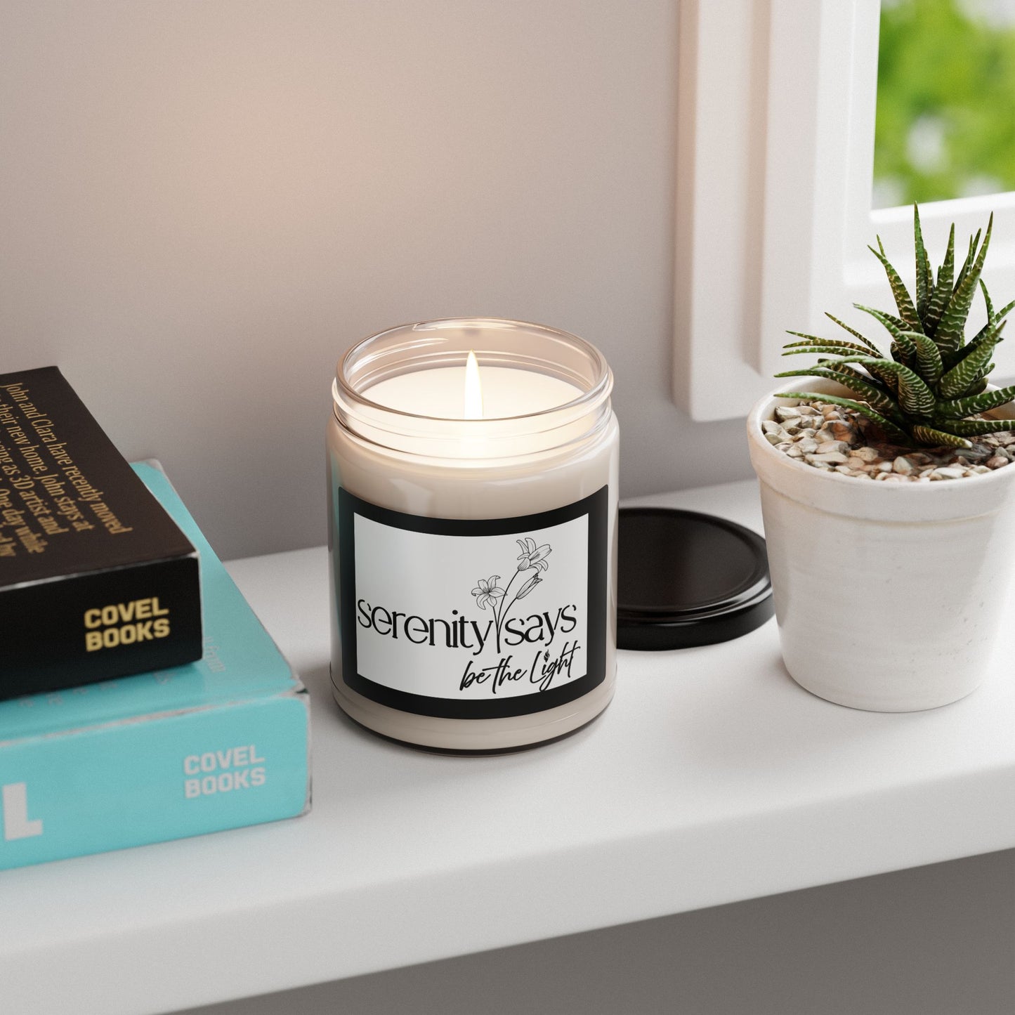 Serenity Scented Soy Candle | Be the Light, Aromatherapy Gift, Home Fragrance, Self-Care, Relaxation Decor