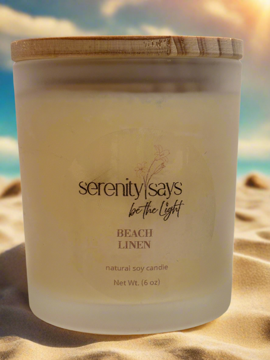 Candle Jar 6 oz - Beach Linen