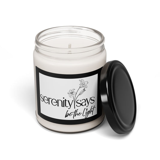 Serenity Scented Soy Candle | Be the Light, Aromatherapy Gift, Home Fragrance, Self-Care, Relaxation Decor