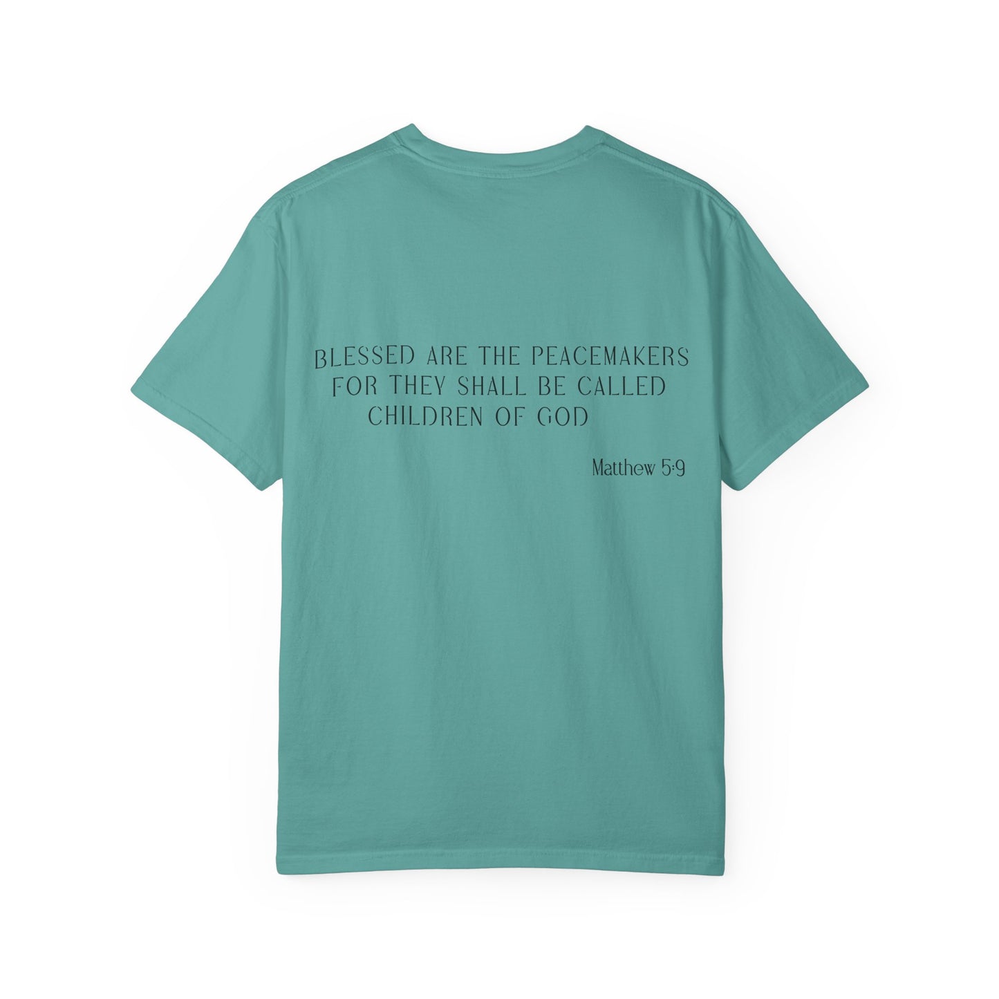 Unisex Inspirational T-Shirt, Blessed Are the Peacemakers Tee, Faith-Based Apparel, Christian Gift, Casual Christian Wear