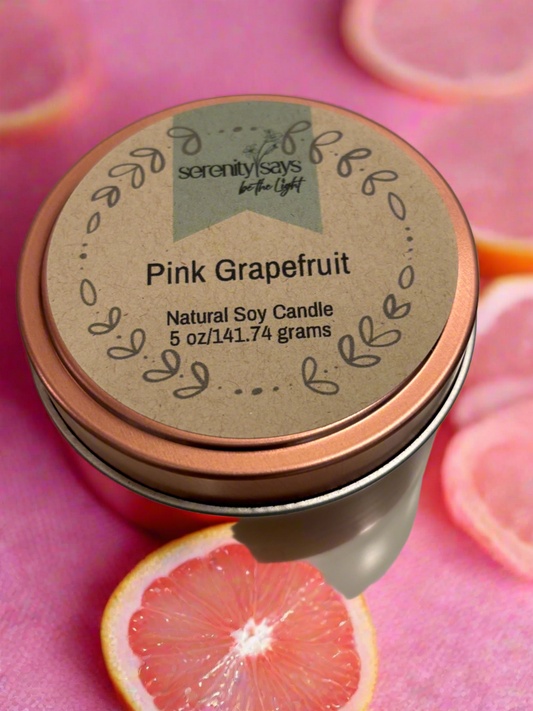 Candle Jar - Pink Grapefruit 5 oz
