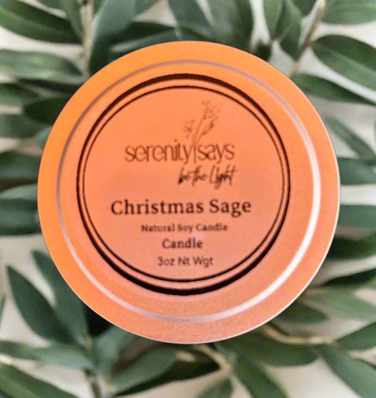 Candle Jar - Christmas Sage 4oz