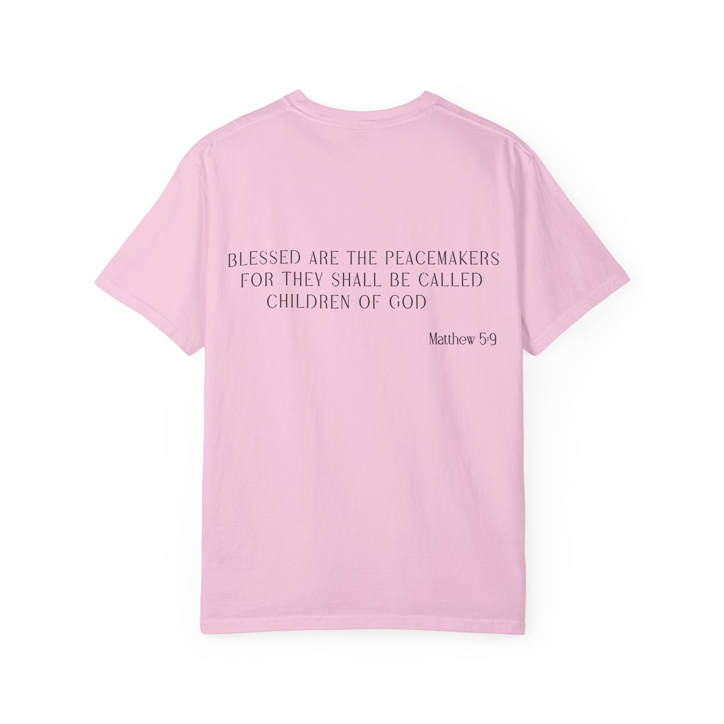 Unisex Inspirational T-Shirt, Blessed Are the Peacemakers Tee, Faith-Based Apparel, Christian Gift, Casual Christian Wear