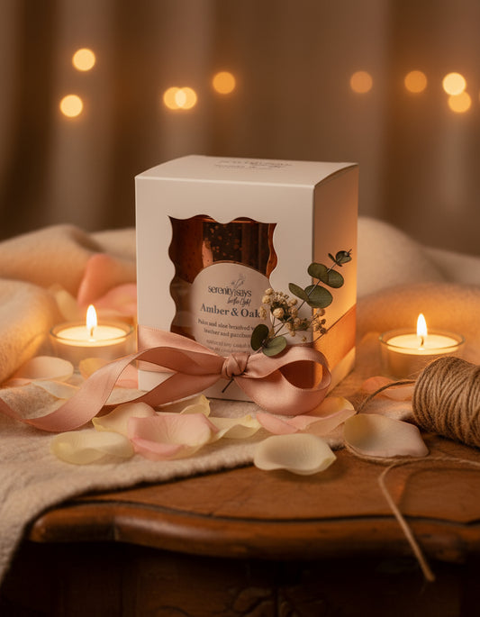 Candle Jar - Amber & Oak 10 oz