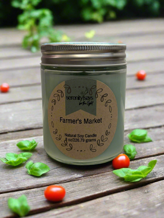 Candle Jar 8 oz - Farmer’s Market LIMITED EDITION
