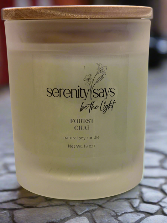 Candle Jar 8oz - Forest Chai