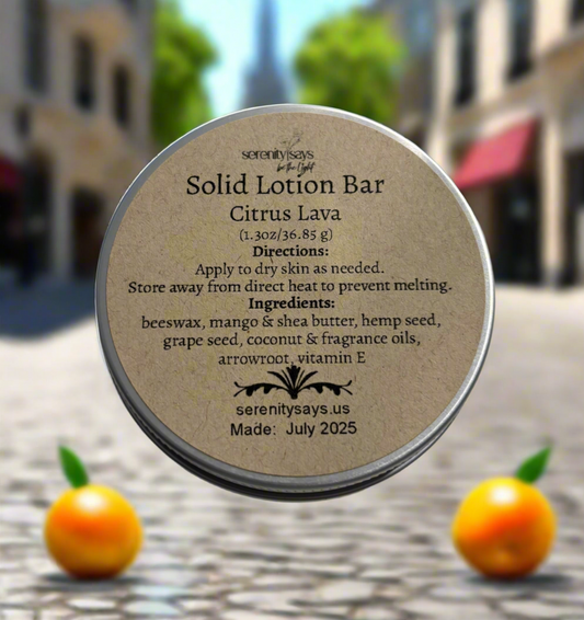 Lotion Bar - Citrus Lava