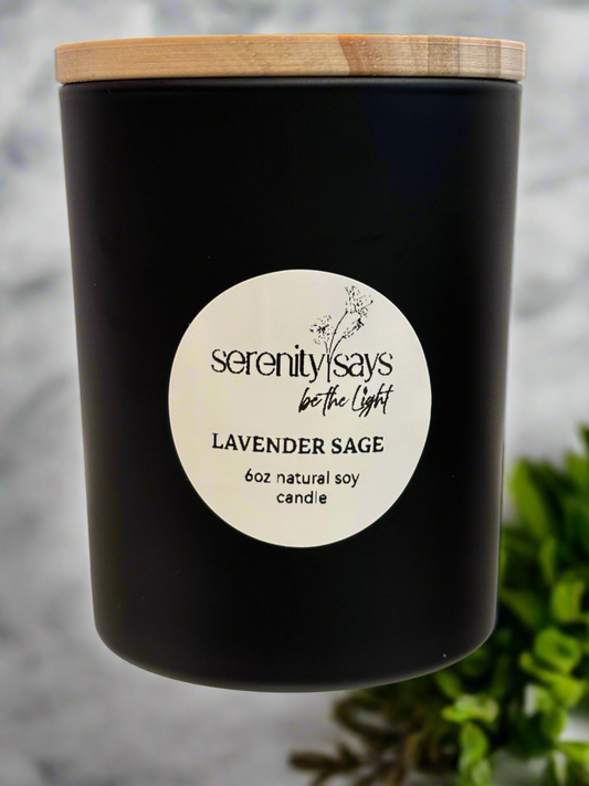 Candle Jar 6 oz - Lavender Sage