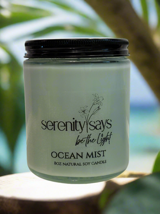 Candle Jar 8 oz - Ocean Mist