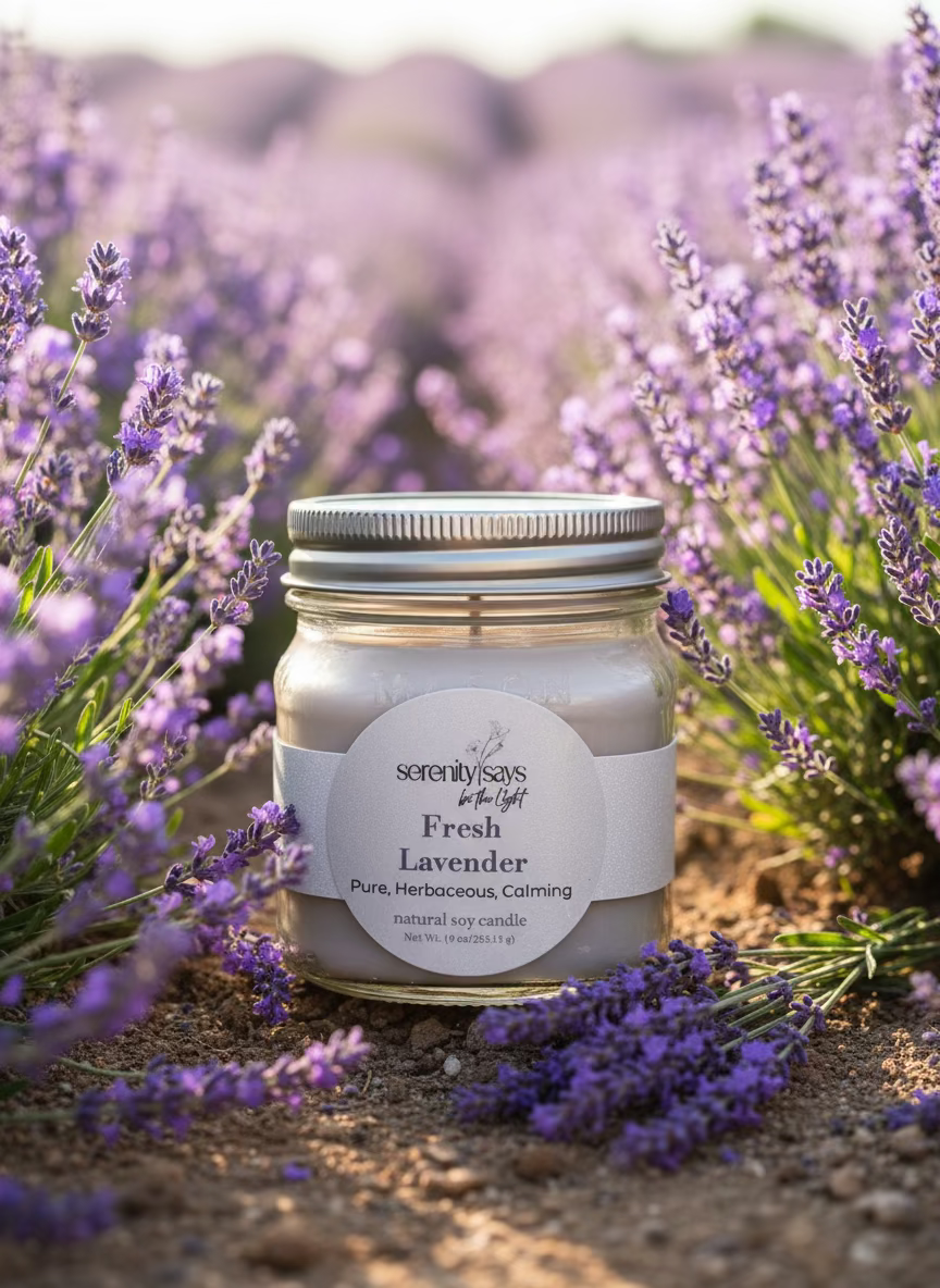 Candle Jar - Fresh Lavender 9 oz