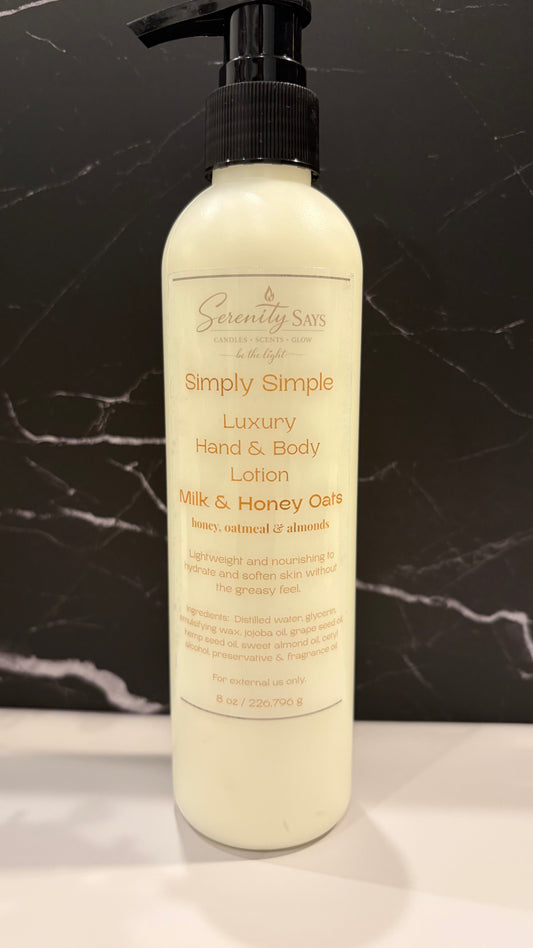 Simply Simple Body Lotion - Milk and Honey 8oz