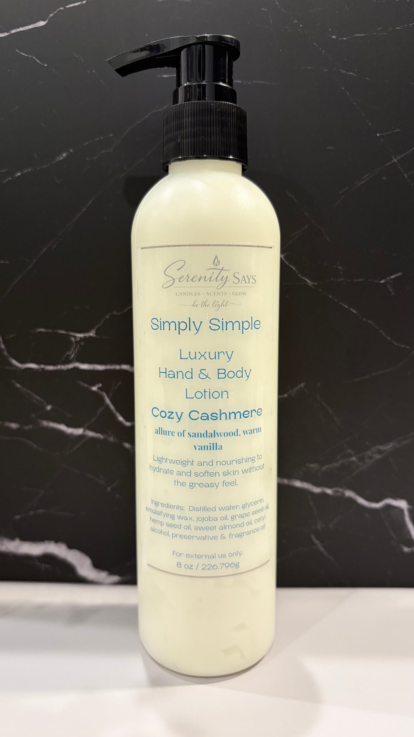 Simply Simple Body Lotion -Cozy Cashmere 8OZ